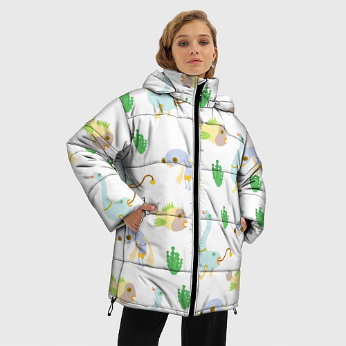 Женская зимняя куртка Рыбоптицы / 3D-Черный – фото 3
