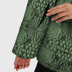 Куртка зимняя женская Крокодиловый стиль, цвет: 3D-черный — фото 2