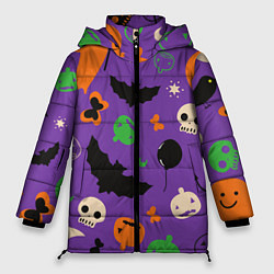 Куртка зимняя женская Halloween style, цвет: 3D-светло-серый