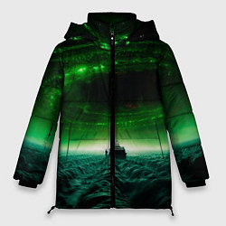 Куртка зимняя женская Космический шторм, цвет: 3D-черный