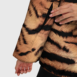 Куртка зимняя женская Полосатая шкура тигра, цвет: 3D-светло-серый — фото 2