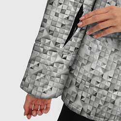 Куртка зимняя женская Серебряное плетение, цвет: 3D-черный — фото 2