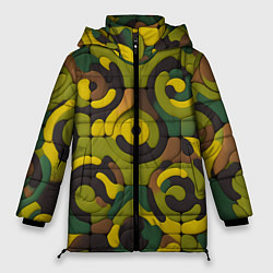 Куртка зимняя женская Пластилиновый хаки, цвет: 3D-светло-серый