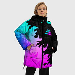Куртка зимняя женская Imagine Dragons неоновый огонь, цвет: 3D-черный — фото 2