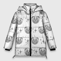 Куртка зимняя женская Клоунада чб, цвет: 3D-черный