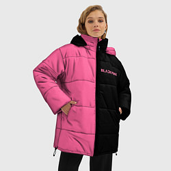 Куртка зимняя женская Blackpink- двойной, цвет: 3D-светло-серый — фото 2