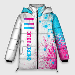 Куртка зимняя женская OneRepublic neon gradient style: по-вертикали, цвет: 3D-черный