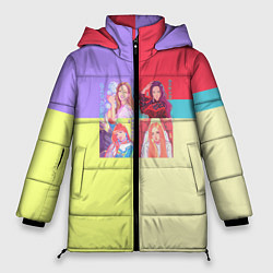 Куртка зимняя женская Блек Пинк - разноцветный, цвет: 3D-светло-серый