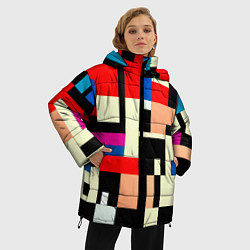 Куртка зимняя женская Кубическое измерение, цвет: 3D-черный — фото 2