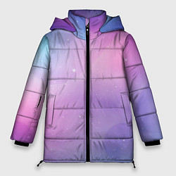 Куртка зимняя женская Градиентовый космос, цвет: 3D-черный