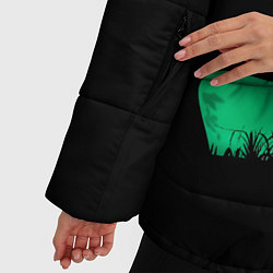Куртка зимняя женская Неоновая речка, цвет: 3D-красный — фото 2