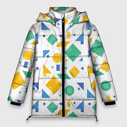 Куртка зимняя женская Funny geometry, цвет: 3D-светло-серый