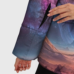 Куртка зимняя женская На задворках вселенной, цвет: 3D-черный — фото 2