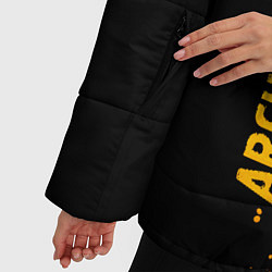 Куртка зимняя женская Architects - gold gradient: по-вертикали, цвет: 3D-черный — фото 2