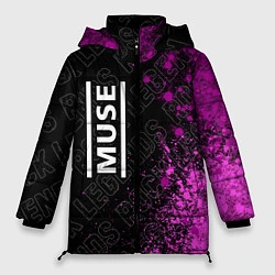 Куртка зимняя женская Muse rock legends: по-вертикали, цвет: 3D-черный