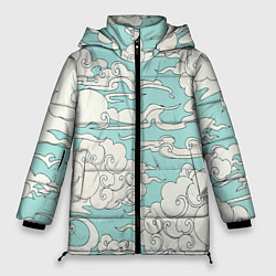 Куртка зимняя женская Fly clouds, цвет: 3D-светло-серый