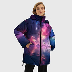 Куртка зимняя женская Space and islands, цвет: 3D-черный — фото 2