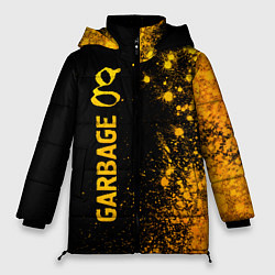 Куртка зимняя женская Garbage - gold gradient: по-вертикали, цвет: 3D-черный