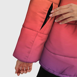 Куртка зимняя женская Цвета заката градиент, цвет: 3D-светло-серый — фото 2
