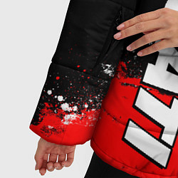 Куртка зимняя женская Ducati - красная униформа с красками, цвет: 3D-черный — фото 2