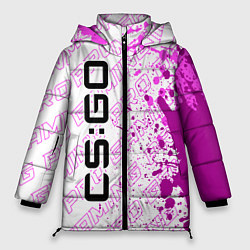 Куртка зимняя женская Counter Strike pro gaming: по-вертикали, цвет: 3D-черный