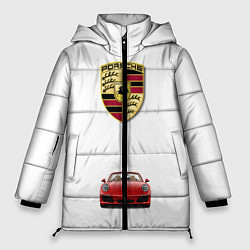 Куртка зимняя женская Porsche car, цвет: 3D-светло-серый