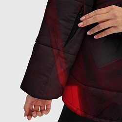 Куртка зимняя женская Красная бесконечность, цвет: 3D-красный — фото 2