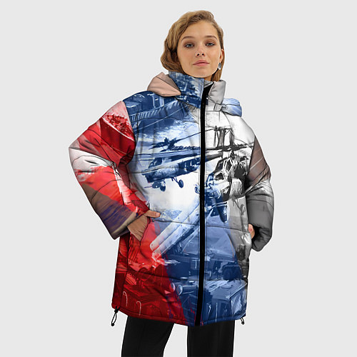 Женская зимняя куртка Армия РФ / 3D-Черный – фото 3