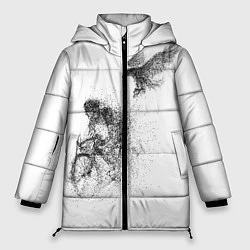 Куртка зимняя женская Скорость,моя стихия, цвет: 3D-светло-серый