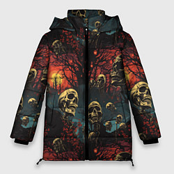 Куртка зимняя женская Нечистый дух, цвет: 3D-красный