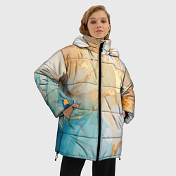 Куртка зимняя женская Янтарь и бирюза, цвет: 3D-красный — фото 2