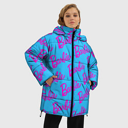 Куртка зимняя женская Barbie pattern, цвет: 3D-светло-серый — фото 2