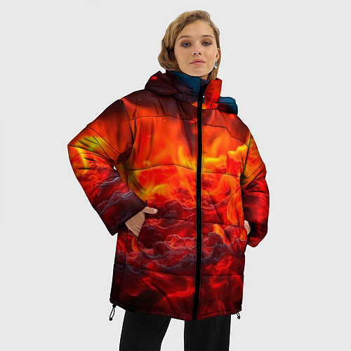 Женская зимняя куртка Магма / 3D-Светло-серый – фото 3