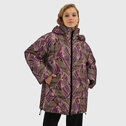 Куртка зимняя женская Сокол в стиле модерн - паттерн, цвет: 3D-светло-серый — фото 2