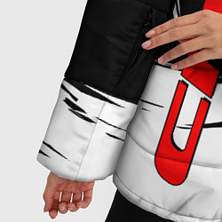 Куртка зимняя женская Honda - белые краски, цвет: 3D-черный — фото 2