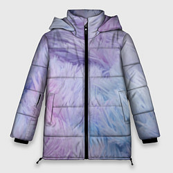 Куртка зимняя женская Розово-голубая шерсть, цвет: 3D-светло-серый