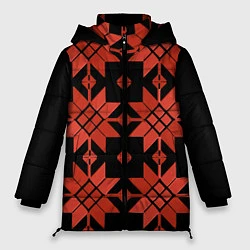 Куртка зимняя женская Удмуртский - вертикаль black, цвет: 3D-черный