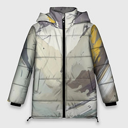 Куртка зимняя женская Цвета прованса, цвет: 3D-черный