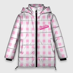 Куртка зимняя женская Barbie - розовая клетка костюма из фильма, цвет: 3D-черный