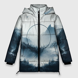 Куртка зимняя женская Утренние горы, цвет: 3D-светло-серый