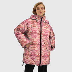 Куртка зимняя женская Уют сердец, цвет: 3D-черный — фото 2
