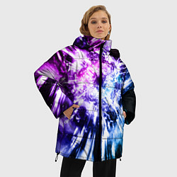 Куртка зимняя женская Неоновый взрыв, цвет: 3D-черный — фото 2