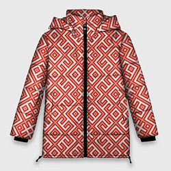 Куртка зимняя женская Обережные узоры, цвет: 3D-светло-серый