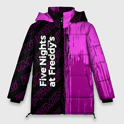 Куртка зимняя женская FNAF pro gaming по-вертикали, цвет: 3D-черный
