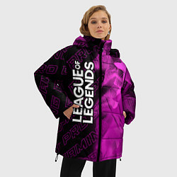 Куртка зимняя женская League of Legends pro gaming по-вертикали, цвет: 3D-черный — фото 2