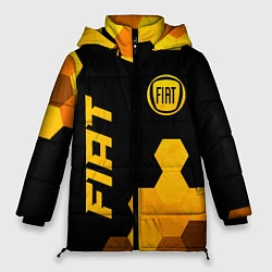 Куртка зимняя женская Fiat - gold gradient вертикально, цвет: 3D-черный