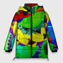 Куртка зимняя женская Пластиковый хаос, цвет: 3D-светло-серый