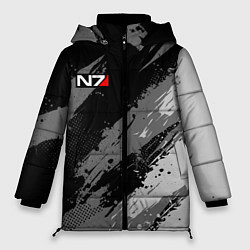 Куртка зимняя женская N7 - mass effect monochrome, цвет: 3D-красный