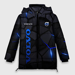 Куртка зимняя женская Volvo - плиты с эффектом свечения, цвет: 3D-черный
