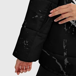 Куртка зимняя женская Asking Alexandria Glitch, цвет: 3D-черный — фото 2